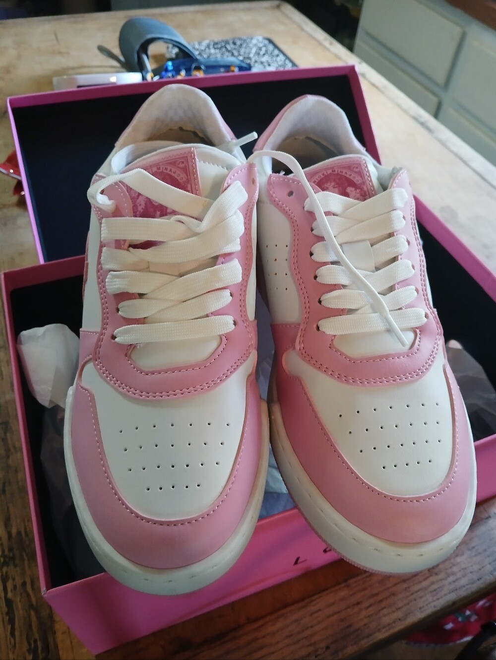 Nicki Minaj Pink And White Shoes Size 37